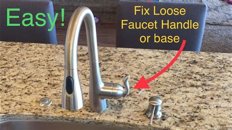 tightening moen kitchen faucet|Fix loose handle on moen kitchen faucet